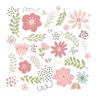 floral background. The elegant the template for design vector