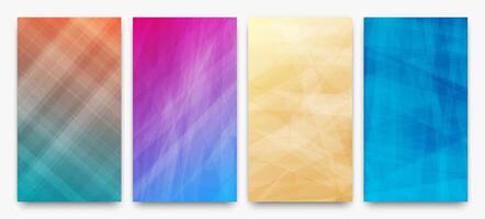 Modern colorful gradient background with lines vector