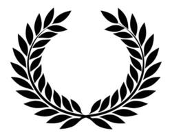 Simple illustration of laurel wreath vector