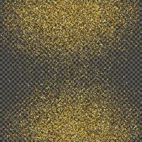 Gold glittering dust on a gray background. Dust with gold glitter effect and empty space for your text. illustration vector