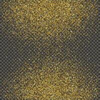 Gold glittering dust on a gray background. Dust with gold glitter effect and empty space for your text. illustration vector