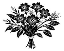Pencil drawing flower of design vector