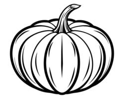 calabaza para colorante línea Arte diseño vector