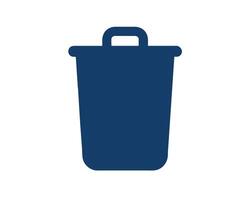 Trash Bin icon Drawn By Hands illustration On White Background vector