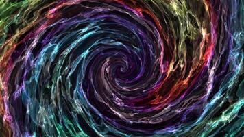 Colorful swirl background with magic vortex made of smoothly spreading transparent flame clouds in a shape of elegant spiral with bright glow effect , motion graphics , 4k , 60 fps video