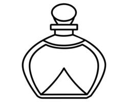 perfume botellas icono línea Arte diseño vector