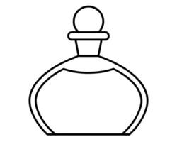 perfume botellas icono línea Arte diseño vector