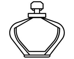 perfume botellas icono línea Arte diseño vector