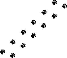 dog paw design element, dog paw footprint vector