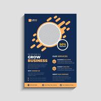 Digital Marketing Agency Business Flyer Template Design vector