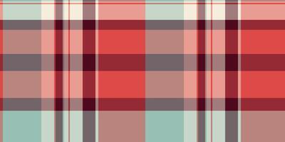 Intricate texture textile , blank check pattern background. France fabric tartan plaid seamless in red and pastel colors. vector