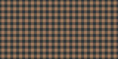 Female textile fabric, creation texture pattern tartan. Checkered check seamless plaid background in dark and orange colors. vector