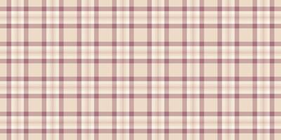 Self tartan fabric, slim pattern background textile. Calm plaid seamless texture check in light and pastel colors. vector