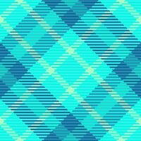 Trim texture plaid textile, professional pattern tartan fabric. Africa background check seamless in teal and cyan colors. vector