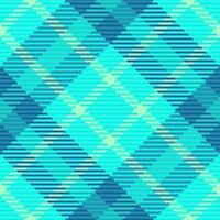 Trim texture plaid textile, professional pattern tartan fabric. Africa background check seamless in teal and cyan colors. vector