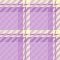 Backdrop texture background check, decorating seamless plaid fabric. Cloth pattern textile tartan in light and purple colors. vector