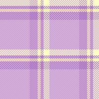 Backdrop texture background check, decorating seamless plaid fabric. Cloth pattern textile tartan in light and purple colors. vector