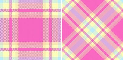 Tartan check pattern of fabric plaid texture with a textile background seamless. vector