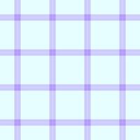Linen pattern seamless fabric, windowpane check textile texture. Tailor plaid tartan background in light and indigo colors. vector
