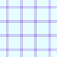 Linen pattern seamless fabric, windowpane check textile texture. Tailor plaid tartan background in light and indigo colors. vector