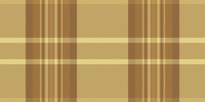 Checked seamless fabric texture, geometry check pattern plaid. Improvement textile tartan background in orange and yellow colors. vector