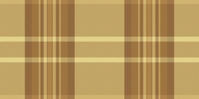 Checked seamless fabric texture, geometry check pattern plaid. Improvement textile tartan background in orange and yellow colors. vector