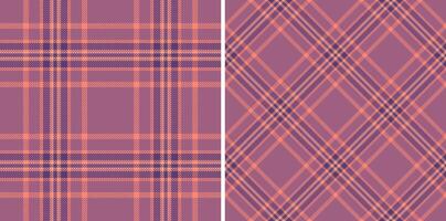 Seamless textile pattern of tartan background texture with a check plaid fabric. vector