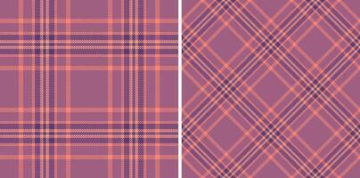 Seamless textile pattern of tartan background texture with a check plaid fabric. vector