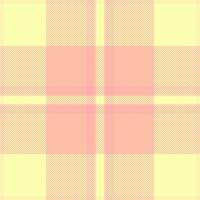 Tartan texture of seamless plaid fabric with a pattern textile background check. vector