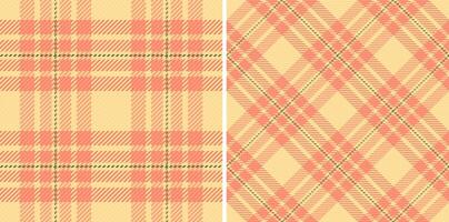 Textile pattern of check texture background with a tartan fabric plaid seamless. Set in skin colors for everyday menswear fashion trends. vector