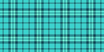 Sparse textile pattern texture, rough seamless plaid fabric. Performance tartan background check in teal and cyan colors. vector