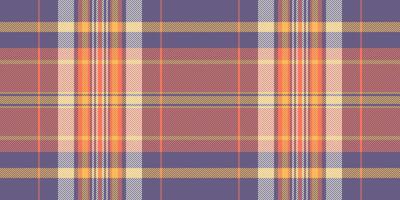 Sample seamless plaid check, wear texture tartan textile. Britain pattern background fabric in indigo and red colors. vector