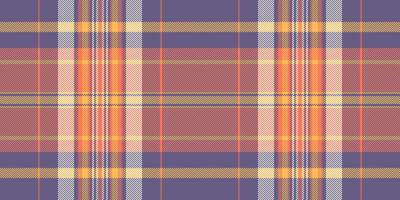 Sample seamless plaid check, wear texture tartan textile. Britain pattern background fabric in indigo and red colors. vector