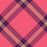 background plaid of seamless check texture with a textile fabric pattern tartan. vector