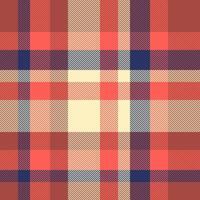 Tartan textile of check plaid pattern with a seamless texture fabric background. vector
