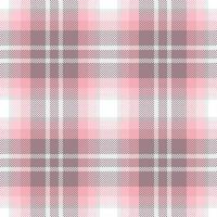 Seamless pattern of plaid fabric check with a texture textile tartan background. vector