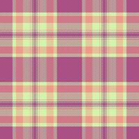 Seamless plaid fabric of texture textile pattern with a check background tartan . vector