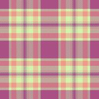 Seamless plaid fabric of texture textile pattern with a check background tartan . vector
