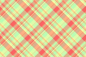 Patterned fabric texture, ethnic background tartan seamless. Pop check textile pattern plaid in orange and yellow colors. vector