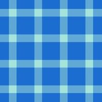 Damask textile tartan fabric, mosaic background texture. Flannel pattern check plaid seamless in cyan and blue colors. vector