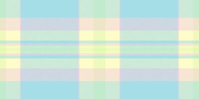 70s plaid check, model pattern background seamless. Kilt textile tartan texture fabric in light and lemon chiffon colors. vector