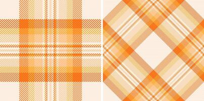 Textile fabric background of check plaid texture with a tartan pattern seamless. vector