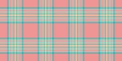 Cute pattern check background, detailed texture textile . Basic fabric tartan plaid seamless in pastel and red colors. vector