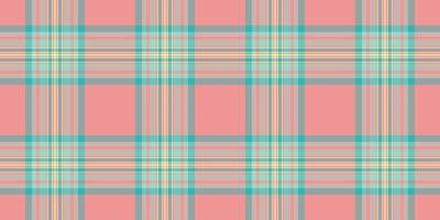 Cute pattern check background, detailed texture textile . Basic fabric tartan plaid seamless in pastel and red colors. vector