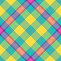 Check textile seamless of texture tartan with a fabric background plaid pattern. vector