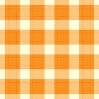 Custom background tartan pattern, japan check fabric seamless. Vibrant texture textile plaid in orange and amber colors. vector