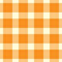 Custom background tartan pattern, japan check fabric seamless. Vibrant texture textile plaid in orange and amber colors. vector