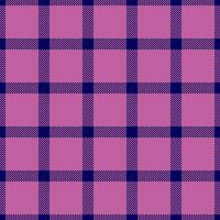 1950s plaid texture tartan, picture background pattern textile. Fancy seamless check fabric in blue and pink colors. vector
