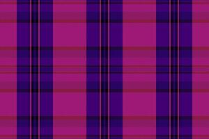 Check texture background of pattern seamless with a textile tartan plaid fabric. vector