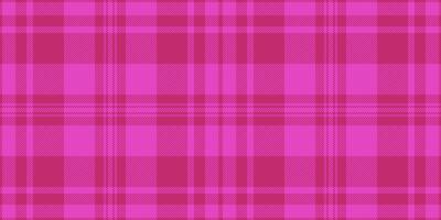 Clan tartan background , ceremony fabric check textile. Wool plaid seamless texture pattern in pink color. vector